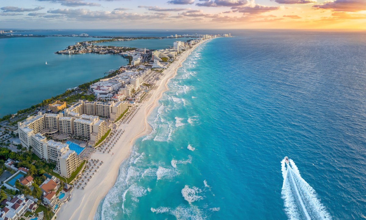 Zona costera y hotelera de Cancún