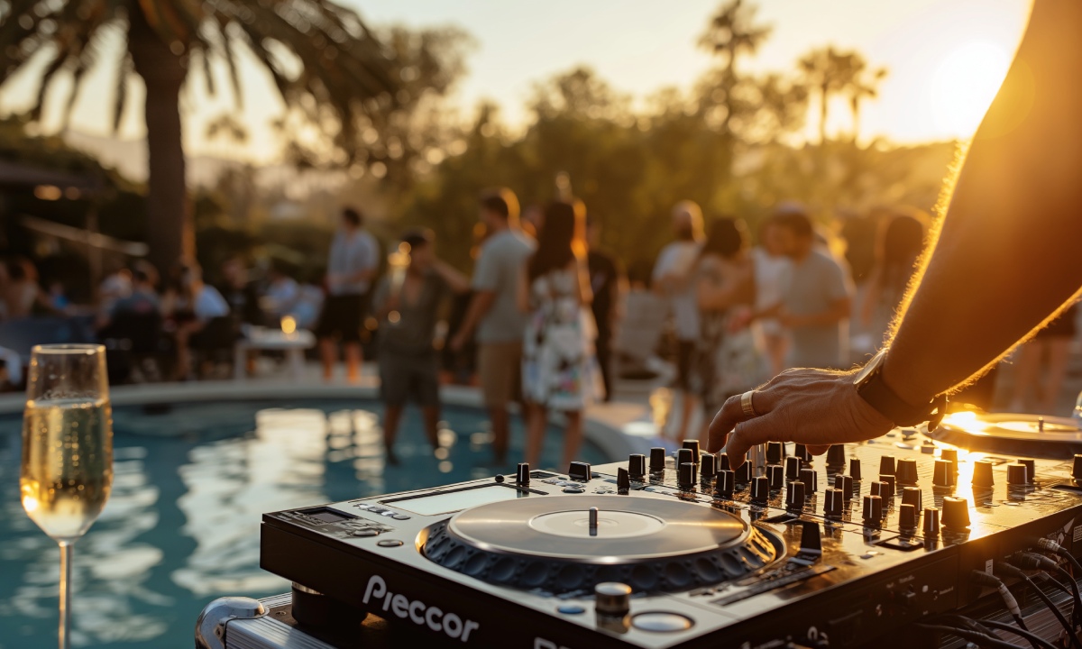 DJ-Party am Pool