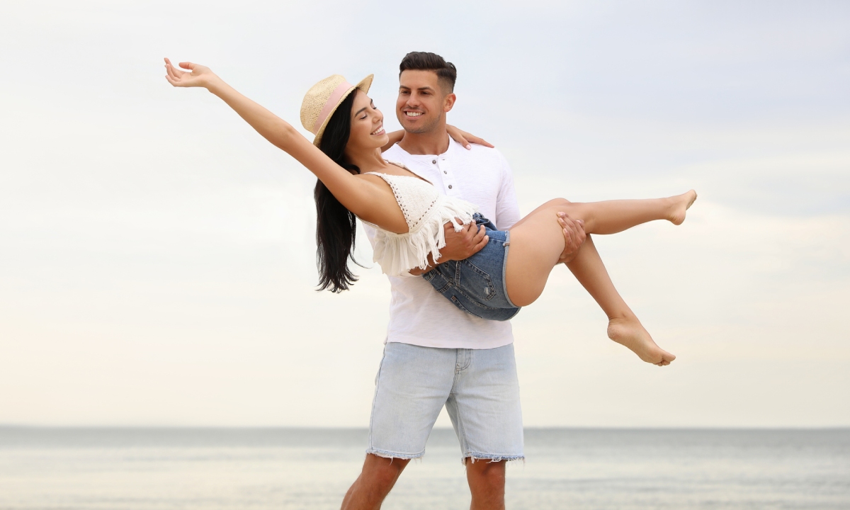 A couple on the beach