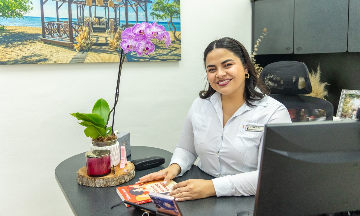 Sulma in her office