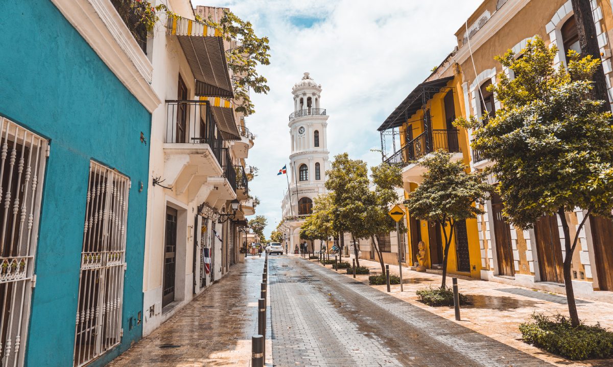 Calle Las Damas, en Santo Domingo