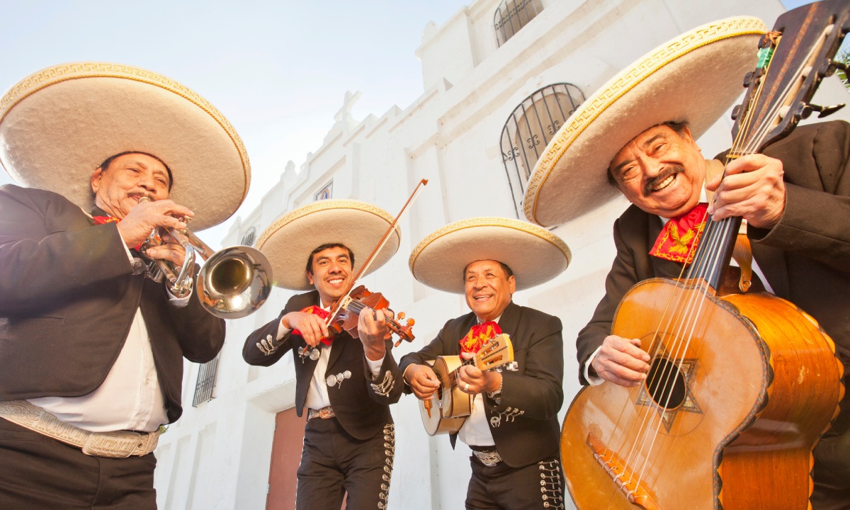 Un grupo de mariachis.