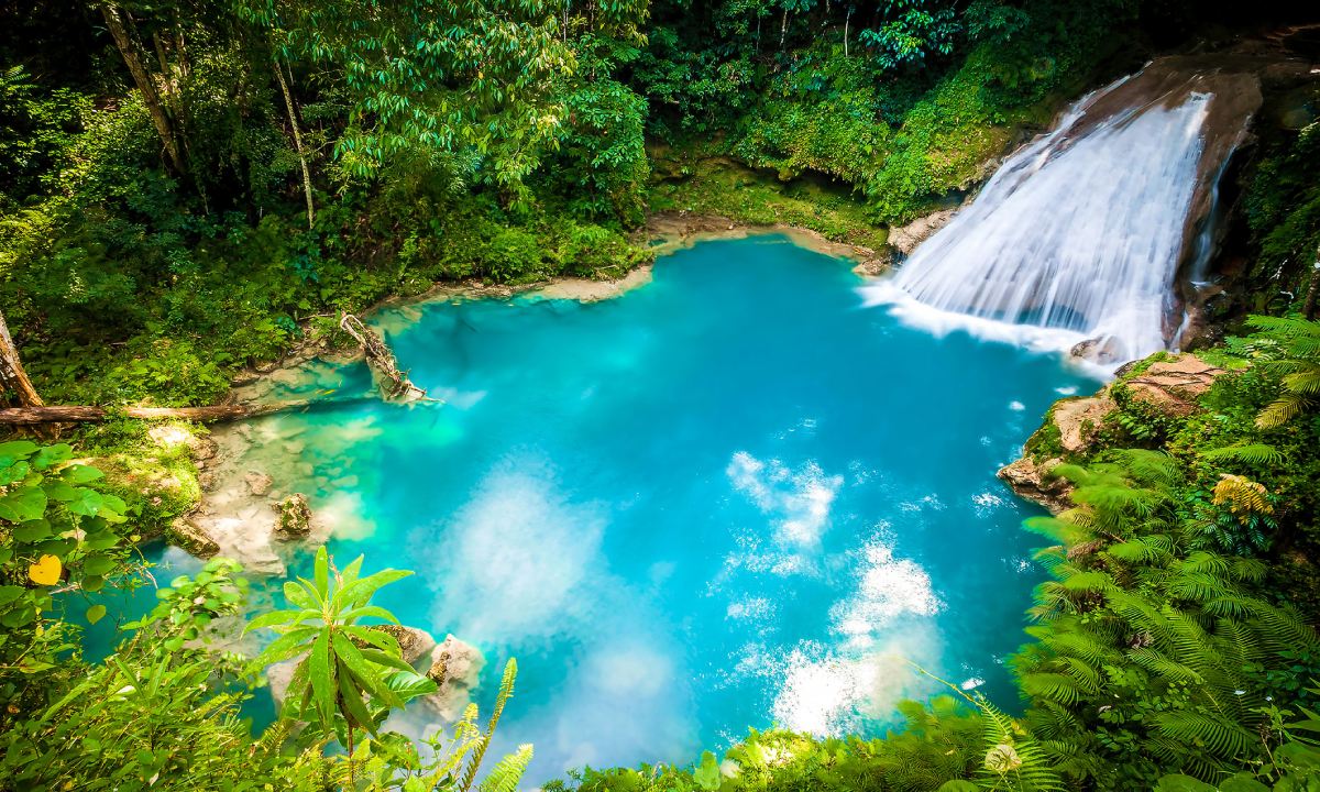 Secret Falls, in Jamaica