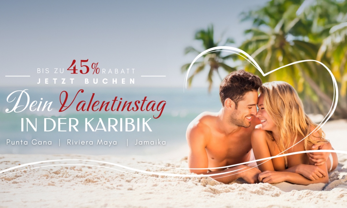 Valentinstags-Sonderangebot Karibik