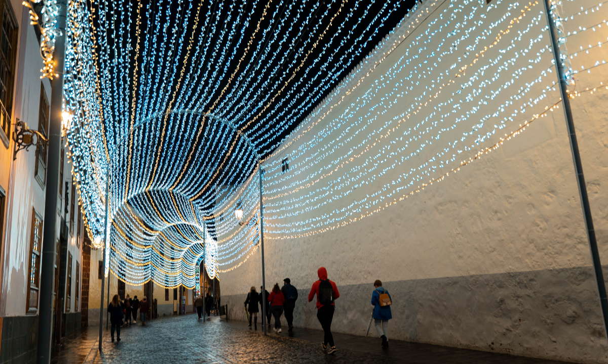 Christmas lights switch-on in La Laguna, Tenerife
