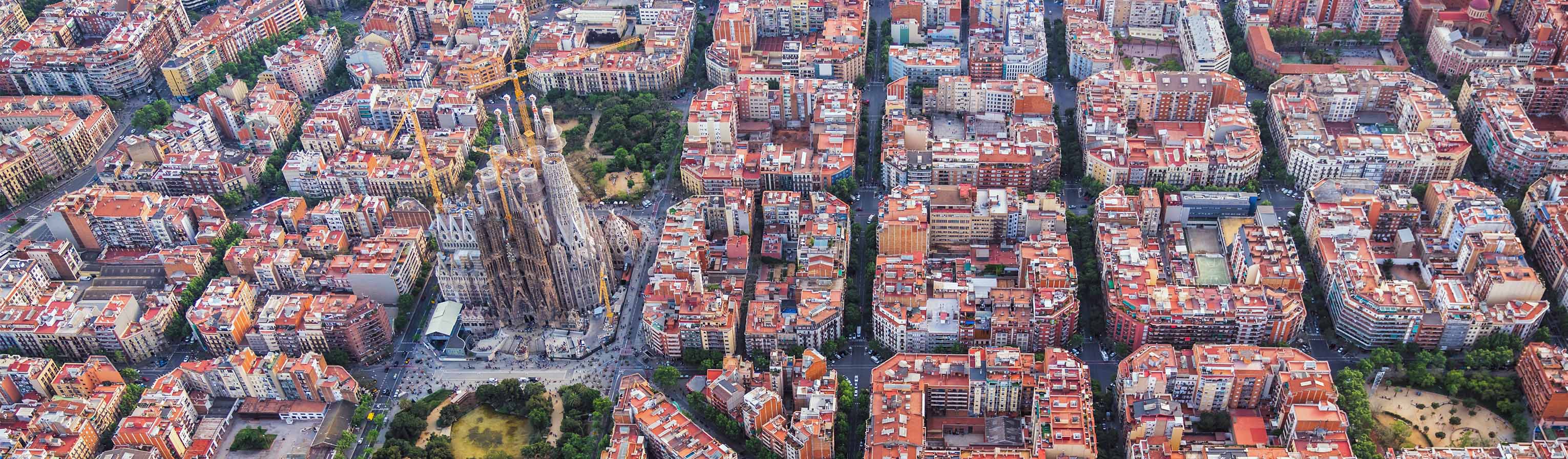 Barcelona aus der Vogelperspektive