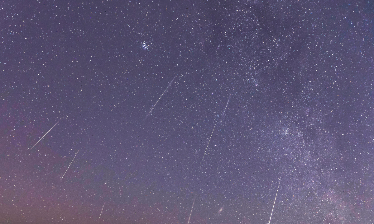 The Geminid meteor shower and the Milky Way