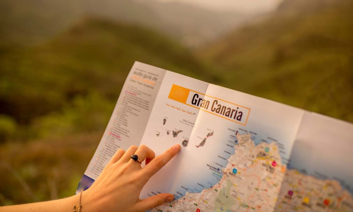 Map of the island of Gran Canaria
