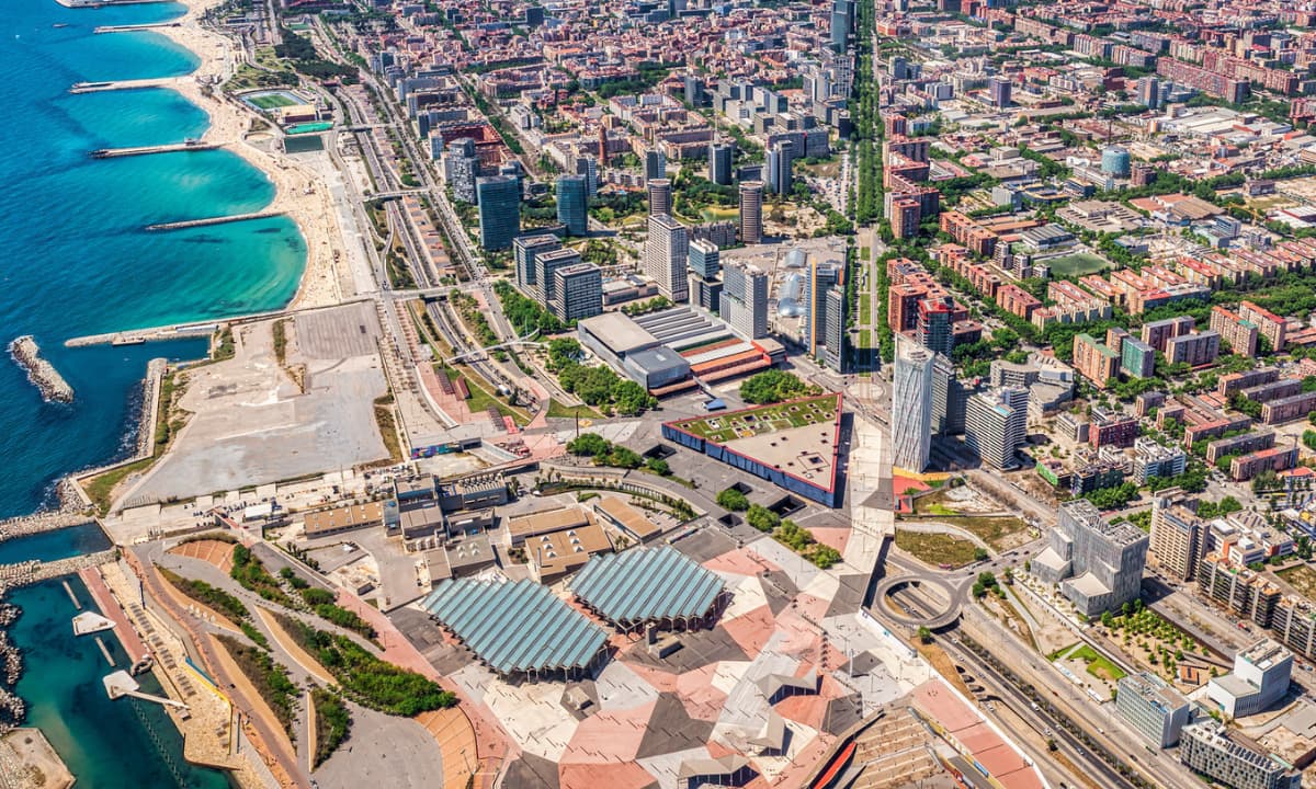 Vista aérea hotel Barcelona Princess