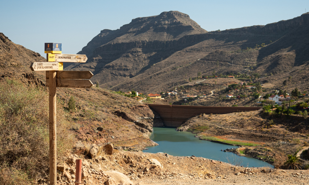 Presa de Ayagaures, en Gran Canaria