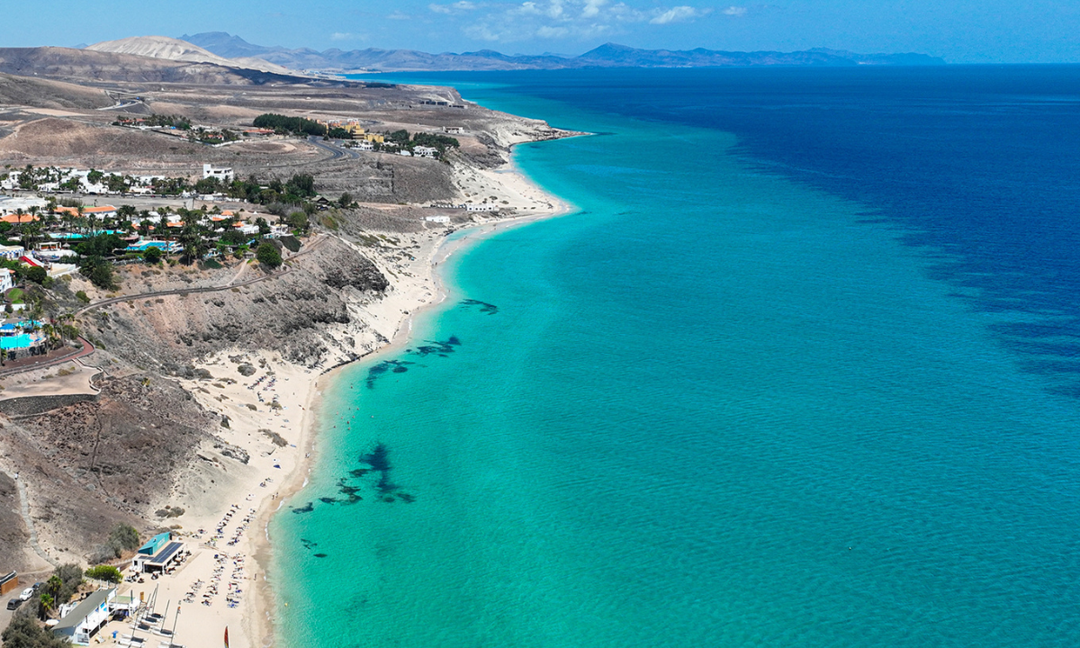 Aerial view of Playa de Esquinzo