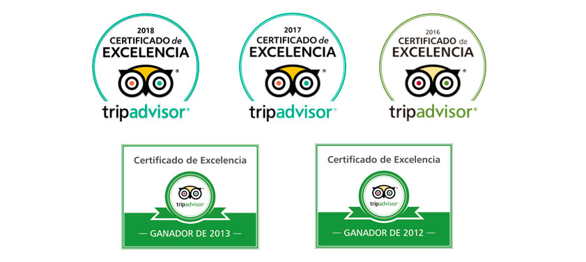 Certificado de Excelencia Tripadvisor