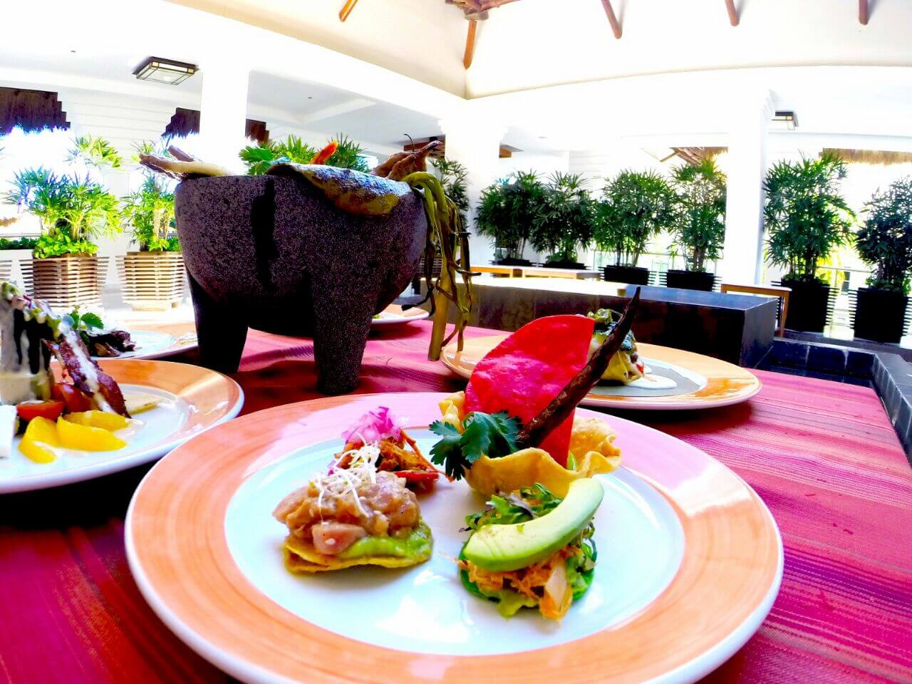 Mexican cuisine in 5 star hotel Riviera Maya, Princess Caribe