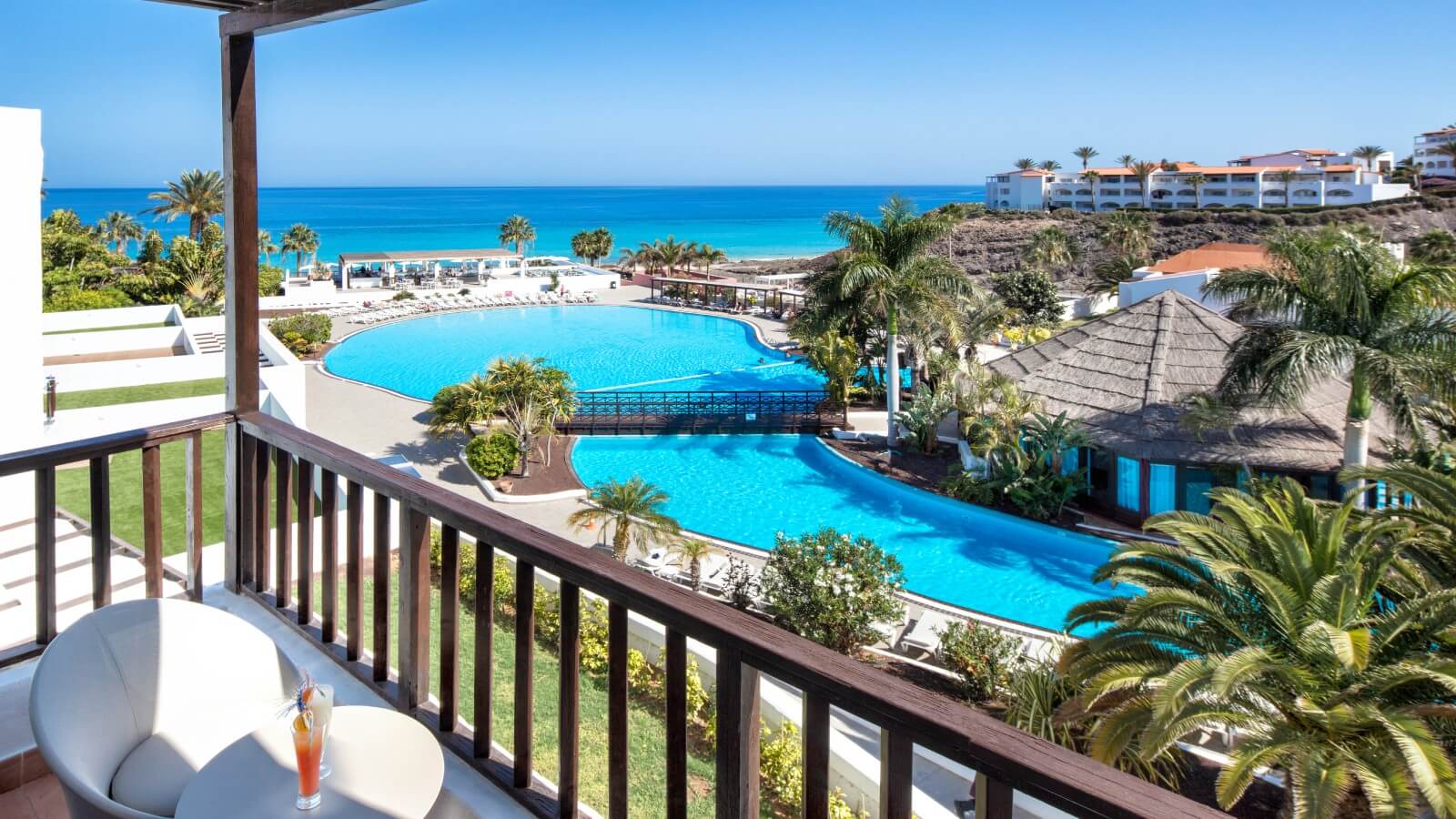 Vistas desde la terraza de las habitaciones del Fuerteventura Princess