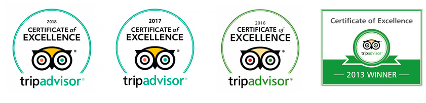 Tripadvisor Certificate of Excellence