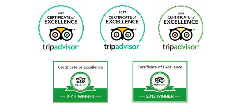 Tripadvisor Certificate of Excellence