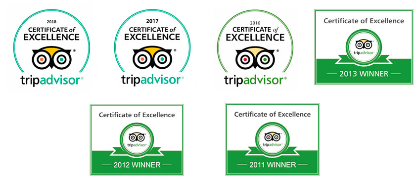 Tripadvisor Certificate of Excellence