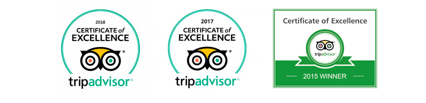 Tripadvisor Certificate of Excellence