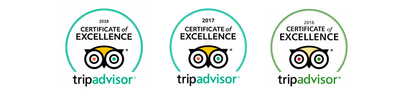 Tripadvisor Certificate of Excellence