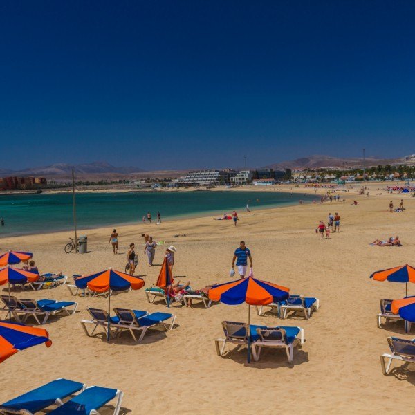 Playa del Castillo in Caleta de Fuste, Fuerteventura