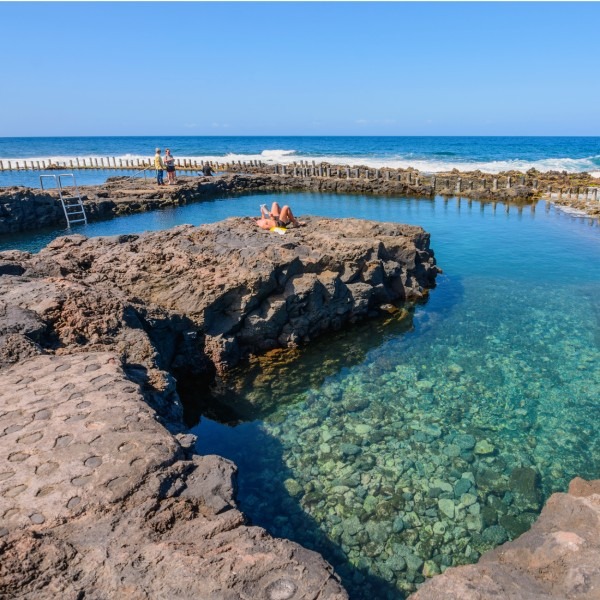 Natürliche Meeresschwimmbecken Las Salinas de Agaete, Gran Canaria