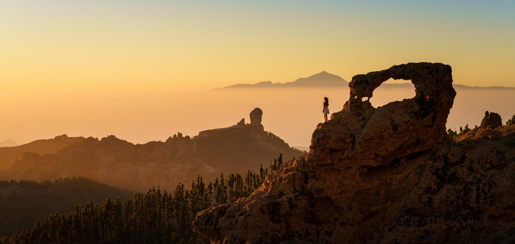 Fenster des Roque Nublo auf Gran Canaria