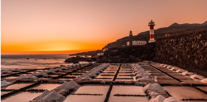 Salinas und Leuchtturm von Fuencaliente, La Palma