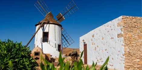 Windmill in Betancuria Fuerteventura