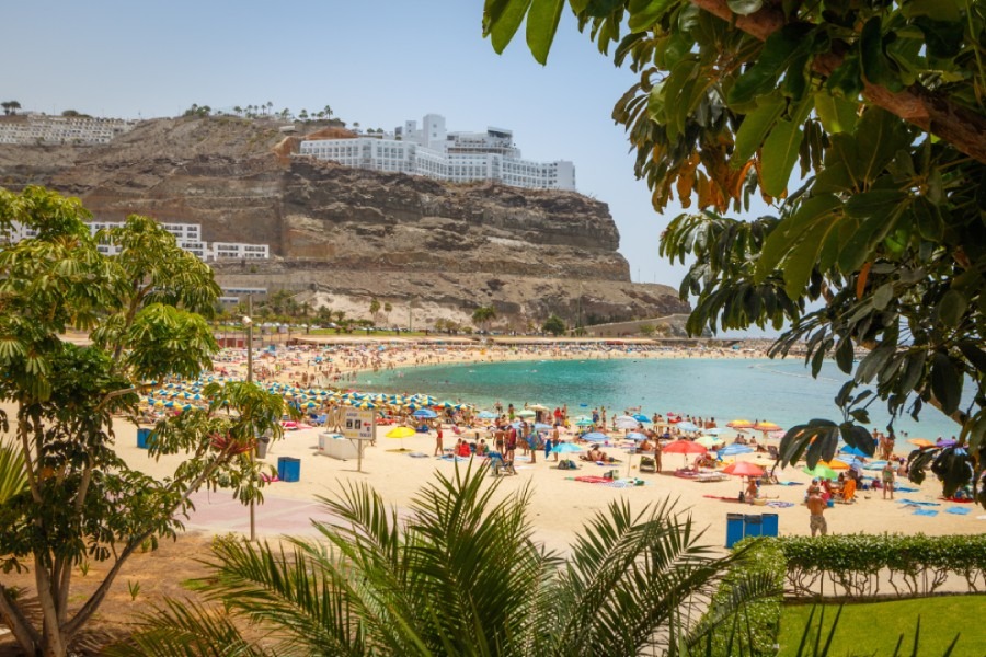Playa de Amadores in Gran Canaria