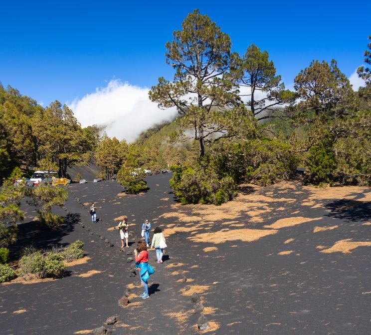 Familienausflug zum Vulkan La Palma, Kanarische Inseln