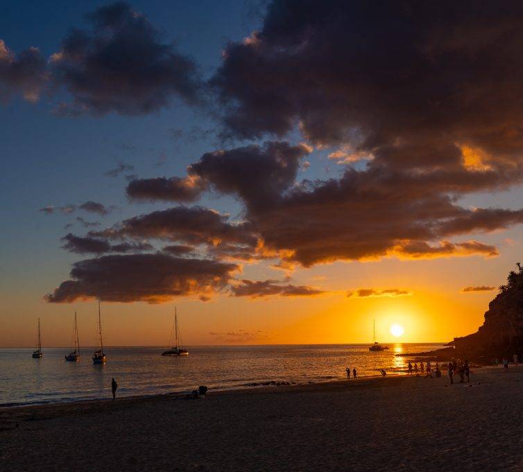 Atardecer en Morro Jable, Fuerteventura, Islas Canarias Atardecer en Morro Jable, Fuerteventura, Islas Canarias